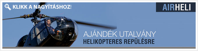 Ajándékutalvány helikopteres sétarepülésre