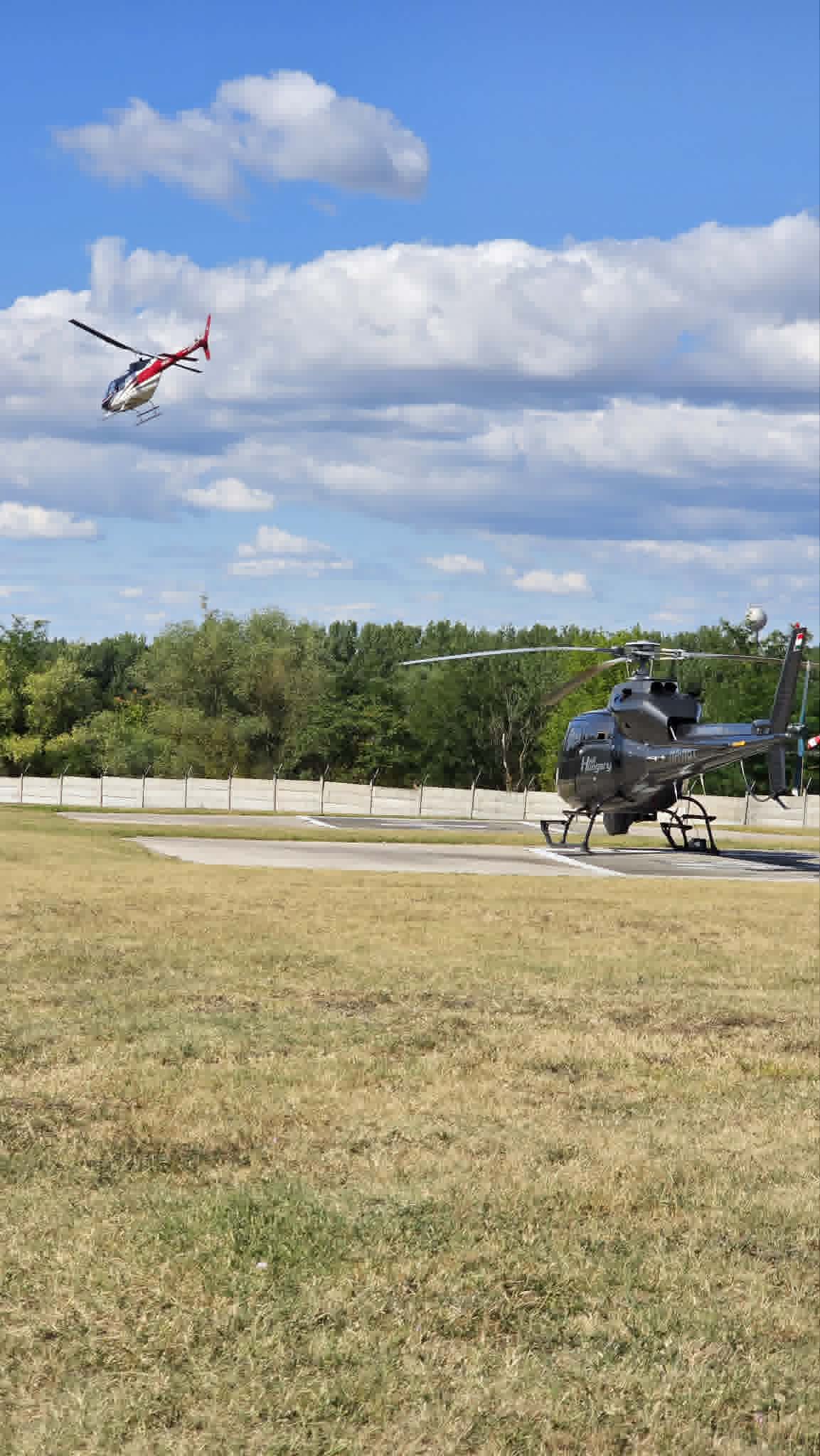 Airheli helikopterek a hungaroringi leszállóhelyen, 2026-os szezon